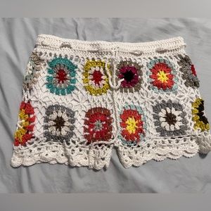 Hand made crochet shorts